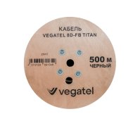 Кабель коаксиальный VEGATEL 8D-FB (Titan, черный) бухта 500м
