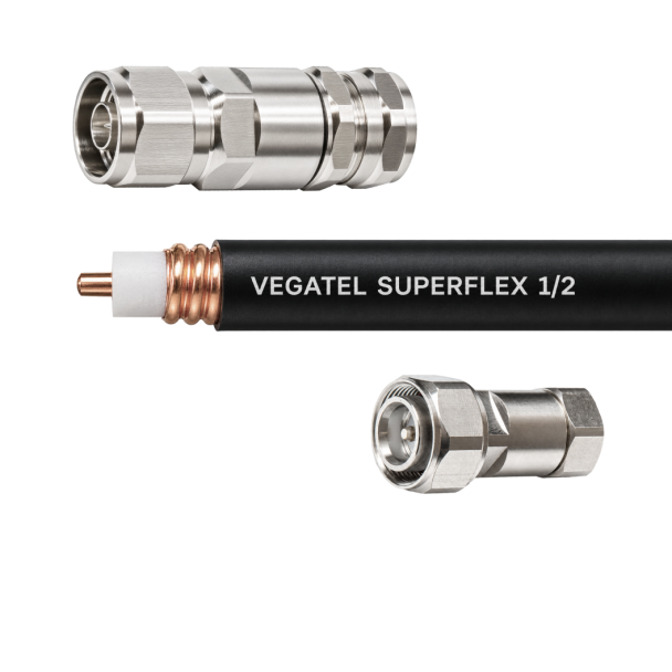 Кабельная сборка VEGATEL SuperFlex-1/2 (ГОСТ) (N-male - 4.3-10-male)
