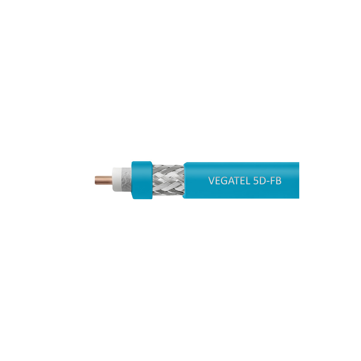 Кабель коаксиальный VEGATEL 5D-FB Cu (ГОСТ, синий) бухта 100м