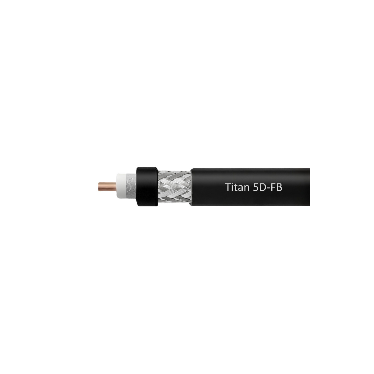 Кабель коаксиальный VEGATEL 5D-FB (Titan, черный) бухта 500м