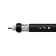 Кабель коаксиальный VEGATEL 5D-FB (Titan, черный) бухта 500м